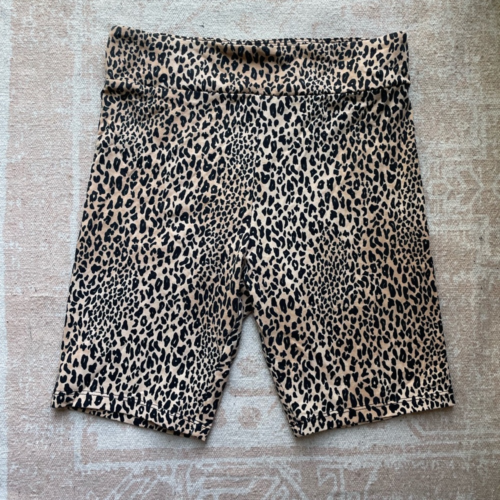 Cheetah Print Biker Shorts
